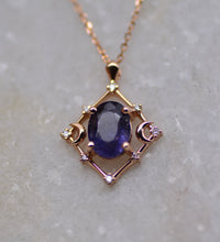 Gaia Amulet - Sunstone Iolite
