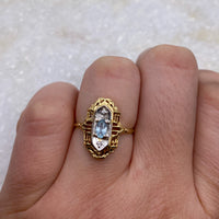 Vintage Aquamarine Ring - Size 6