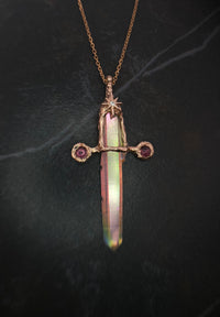 Xena Sword Talisman - Pink Tourmaline