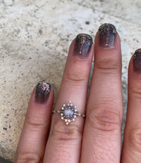 Star Sapphire Iris Rainbow Ring