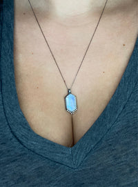 Silver Moonstone Aurora Amulet Pre-Order