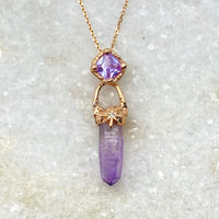 Amethyst + Lavender Topaz Pasithea Talisman / Made to Order