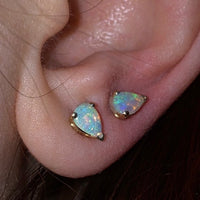Opal Studs - Pear - Magick Alchemy