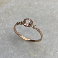 Asteria Band - Morganite /  MADE TO ORDER