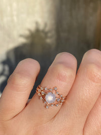 Star Sapphire Asteria Wedding Set / MADE TO ORDER