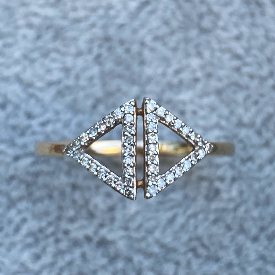 10K Diamond Ring - Size 7