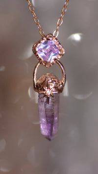 Amethyst + Lavender Topaz Pasithea Talisman / Made to Order