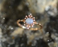 Star Sapphire Iris Rainbow Ring