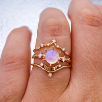 Moonstone Luna Asteria Wedding Set