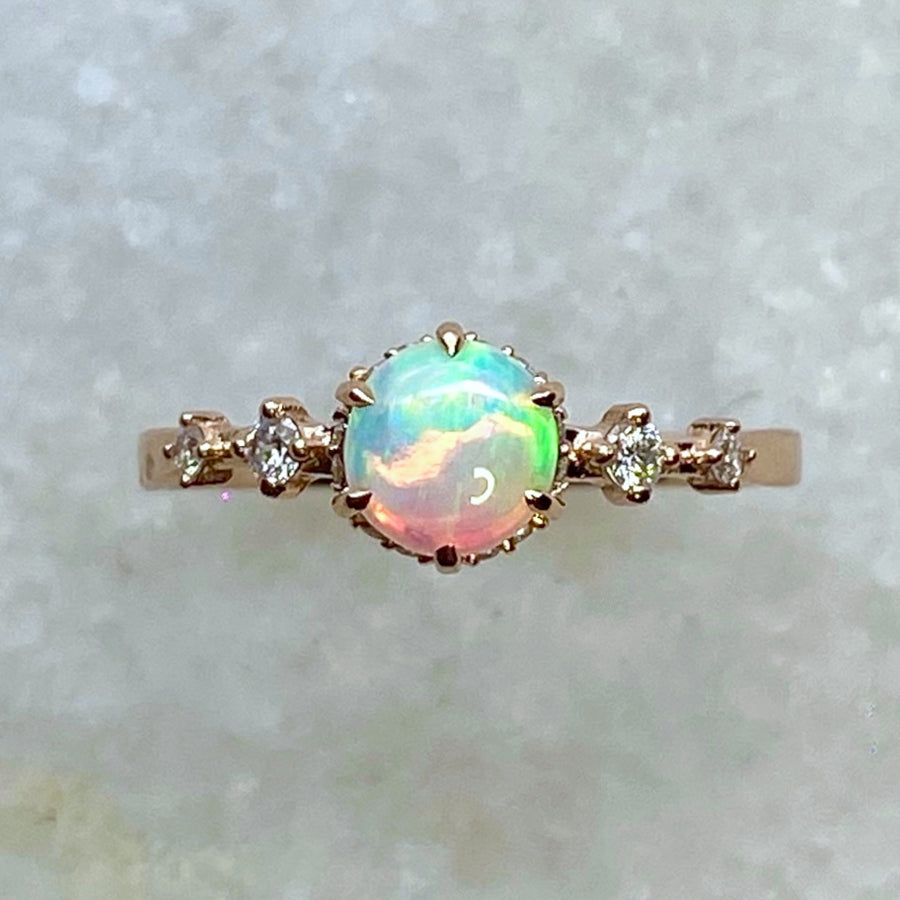 Asteria Engagement Ring - Opal /  MADE TO ORDER