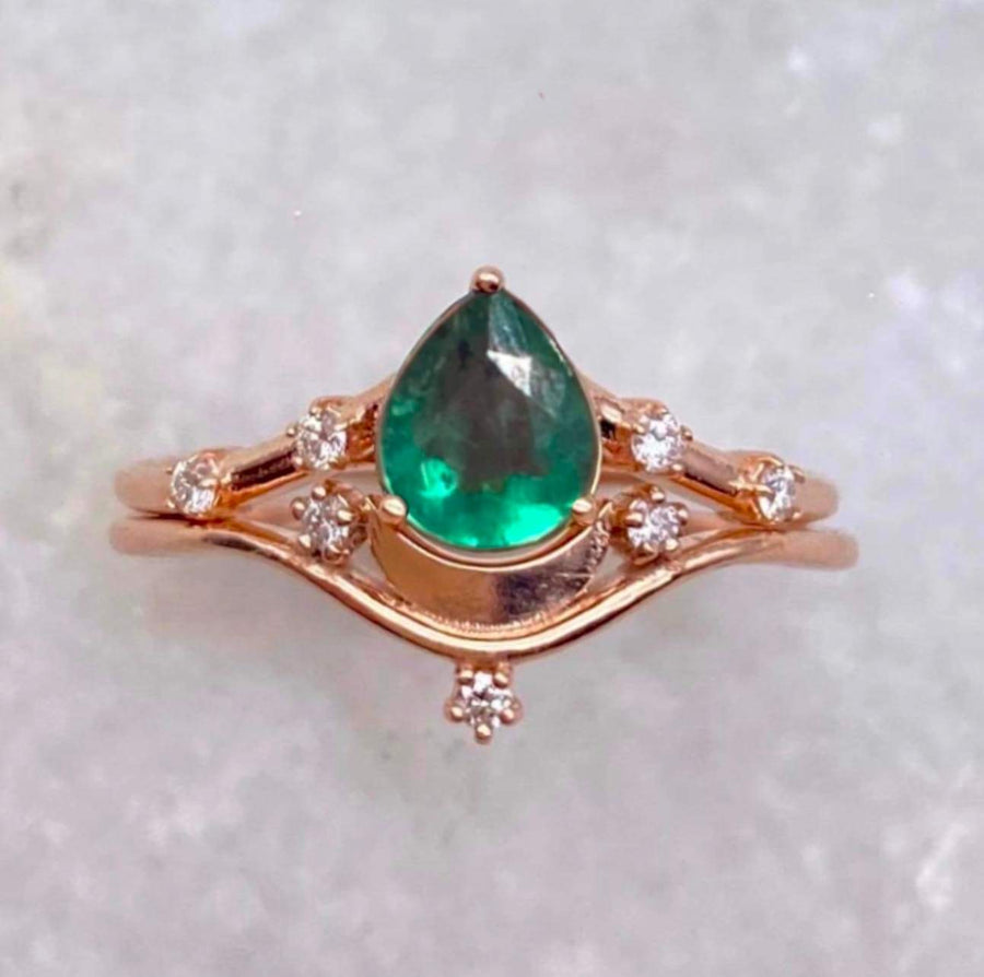 Luna Wedding Set - Emerald