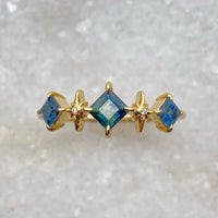 3 Sapphire Aurora Ring - Yellow Gold / MADE TO ORDER