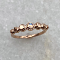 Moon Phases Ring - Moonstone / Made to Order