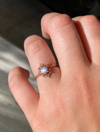 Star Sapphire Iris Rainbow Ring