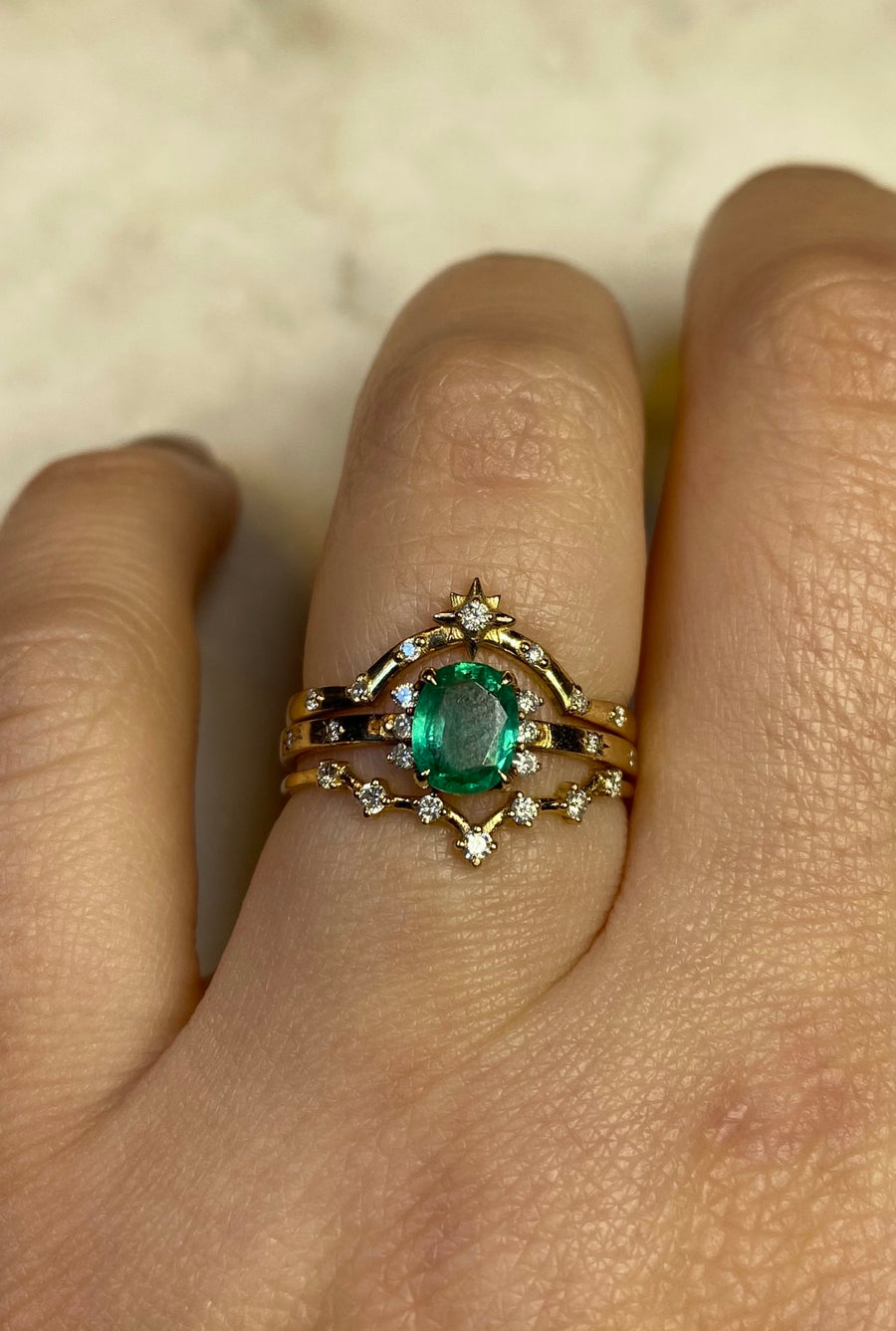 Stella Wedding Set - Emerald