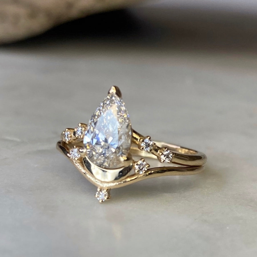 Luna Wedding Set - Lab Diamond