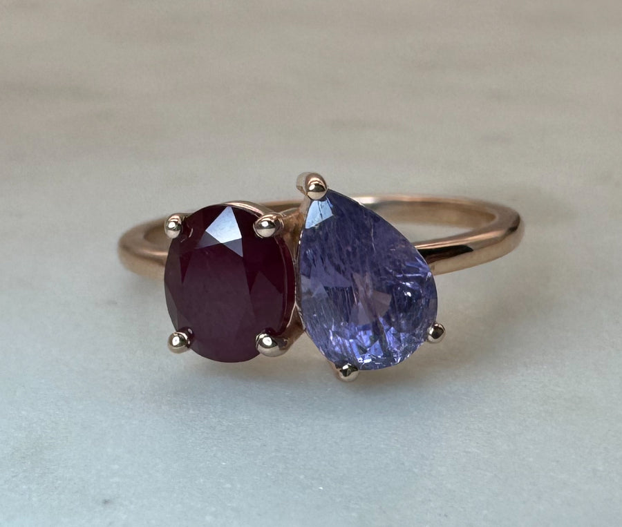 Toi et Moi Ring Setting / Pick your own gem!