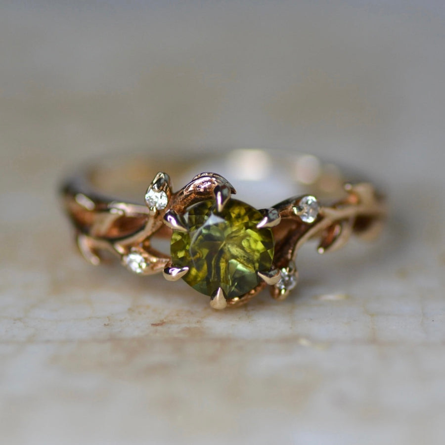 Elvina Engagement Ring - Tourmaline