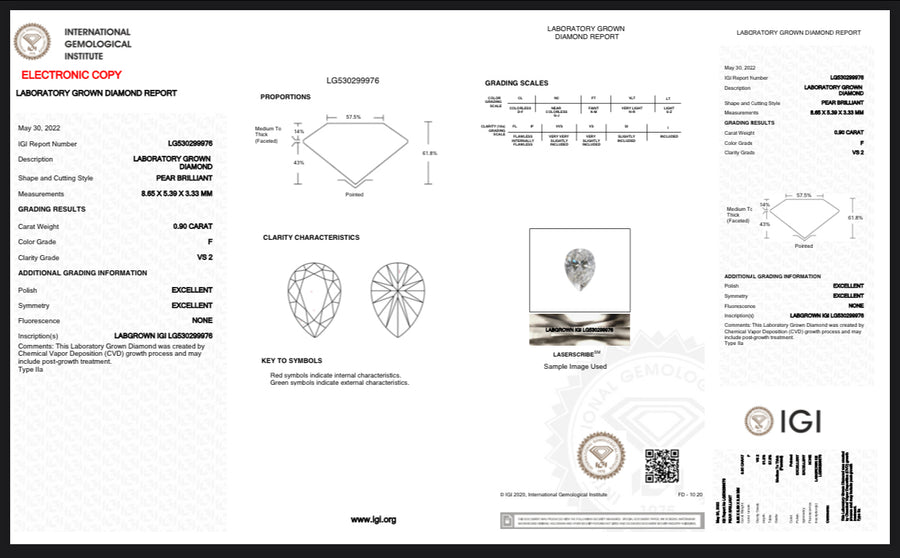 Luna Wedding Set - Lab Diamond