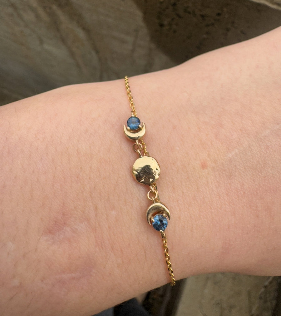Sapphire Moon Goddess Bracelet