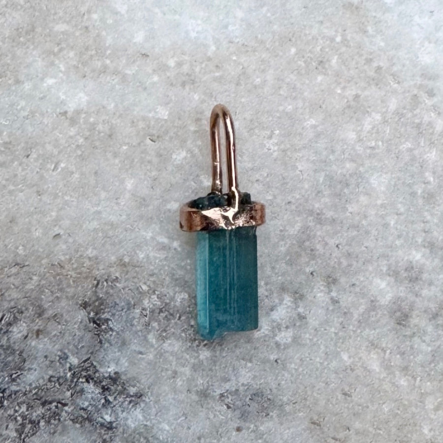 Indicolite Tourmaline Charm