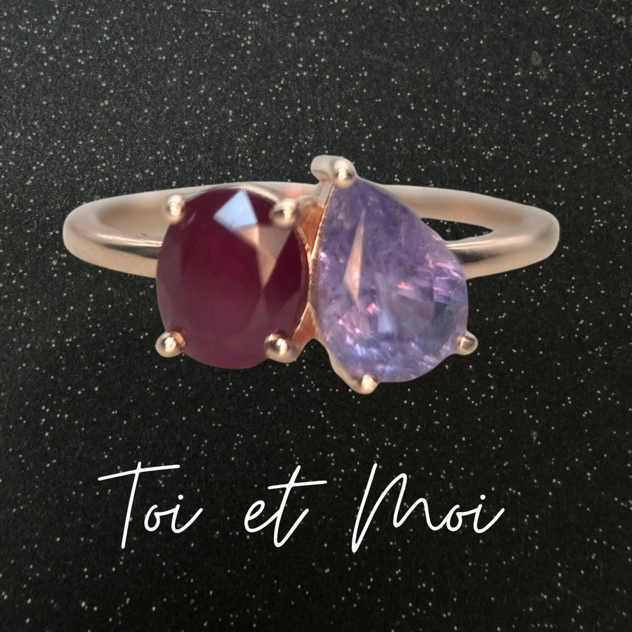 Toi et Moi Ring Setting / Pick your own gem!