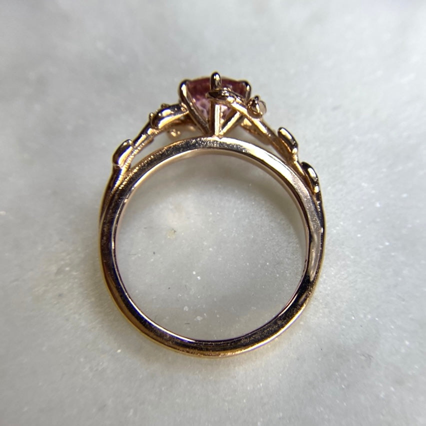 Elvina Engagement Ring - Pink Tourmaline