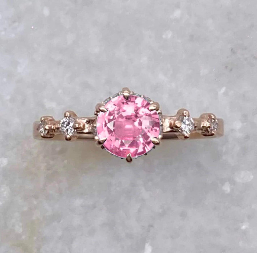 Asteria Engagement Ring - Pink Sapphire / MADE TO ORDER