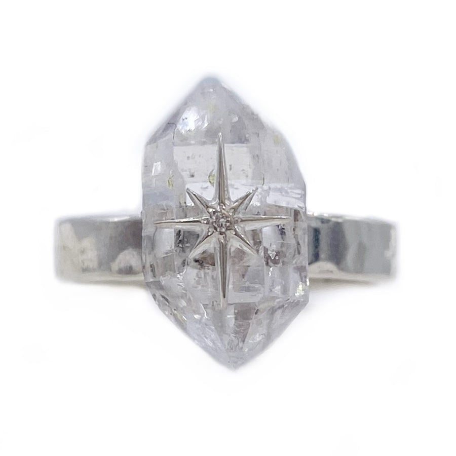 Silver Floating Star Ring / MADE TO ORDER