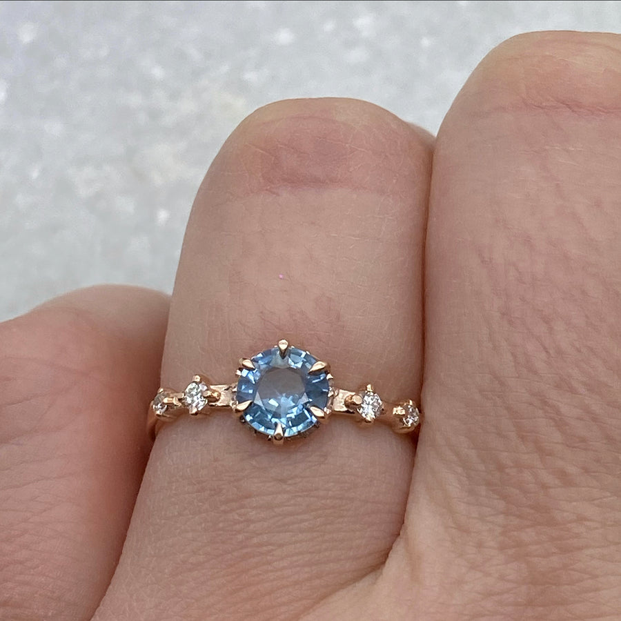 Asteria Engagement Ring - Blue Sapphire / MADE TO ORDER