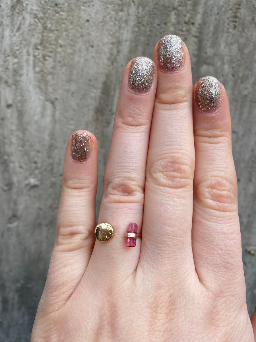 Pink Tourmaline Ring - Size 5.5/6