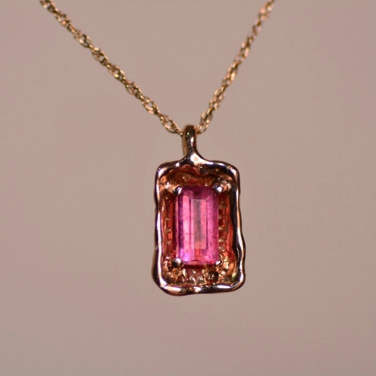 Pink Tourmaline Amulet