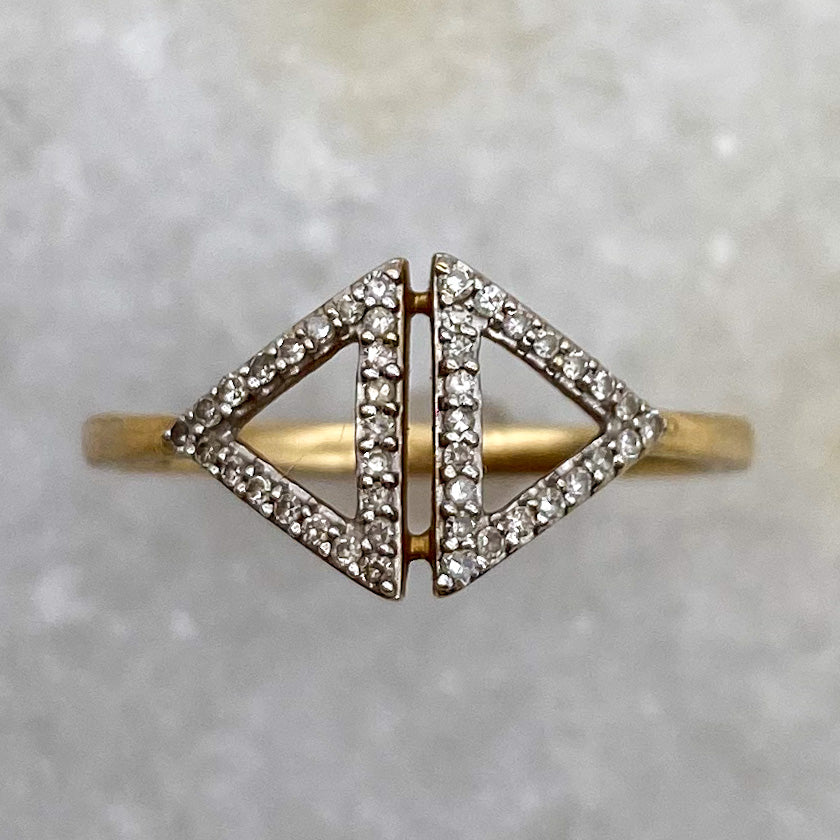 10K Diamond Ring - Size 7