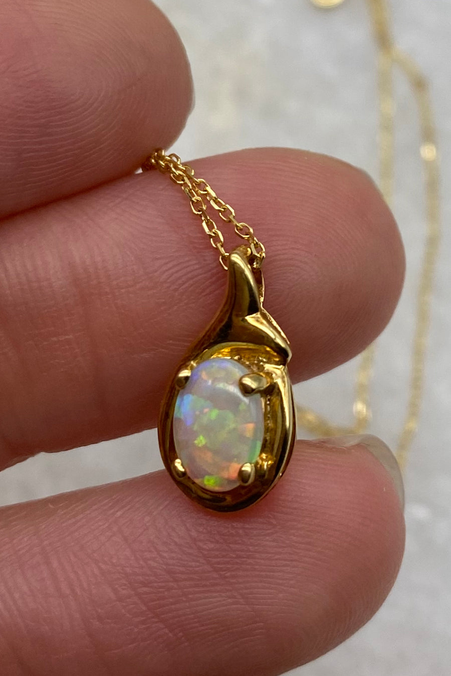 18K Opal Pendant