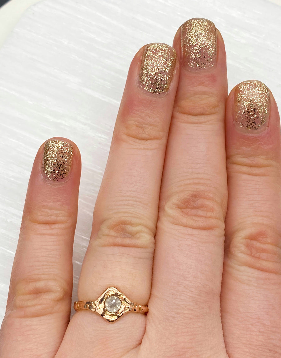 Rosecut Diamond Ring / Size 6.5