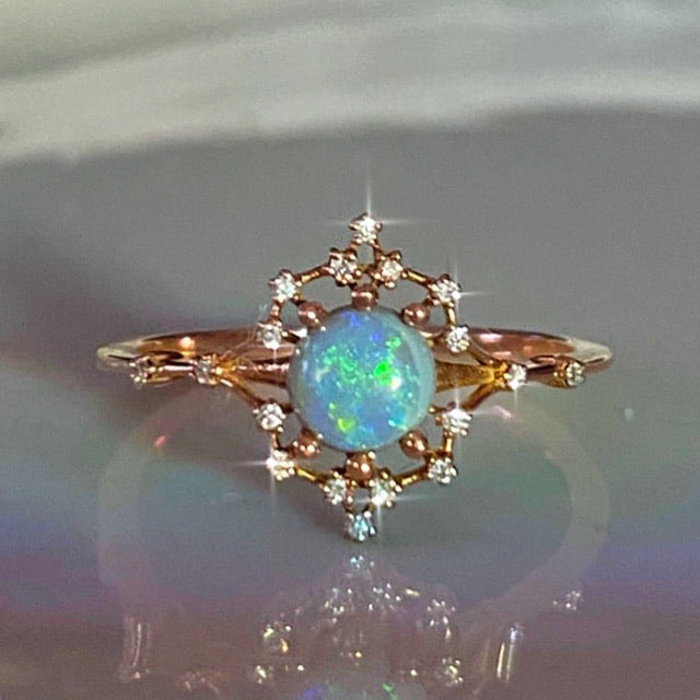Opal Iris Rainbow Ring
